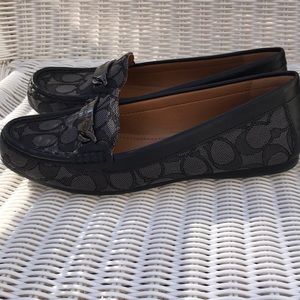 Signature Coach Loafers in Black